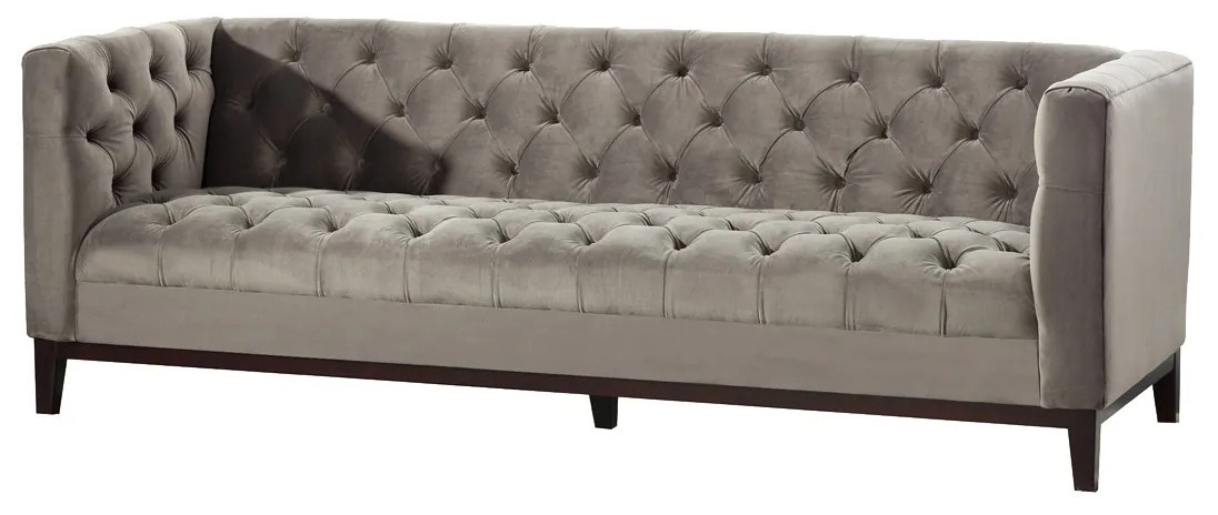 Pohovka Velvet Elite grey pre 3 osoby