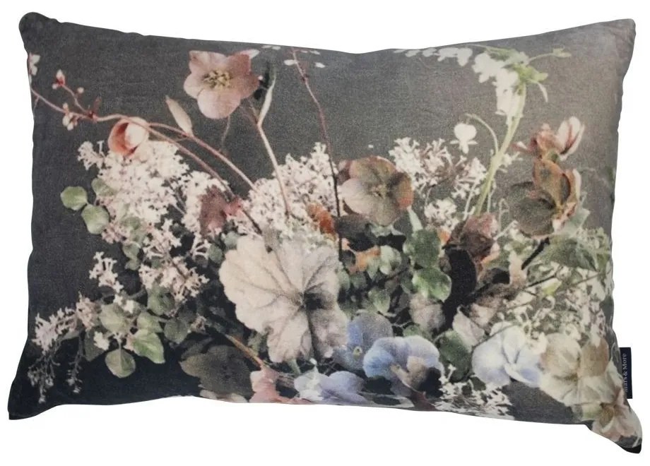 Veľký zamatový vankúš rozkvitnuté kvety 9 - 40*60*15cm Veľký zamatový vankúš rozkvitnuté kvety 9 - 40*60*15cm