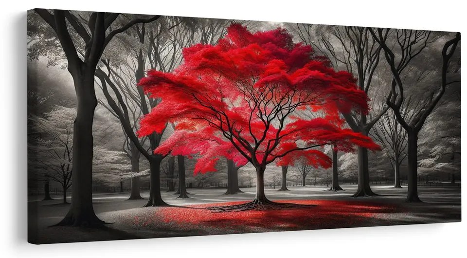 Obraz žiarivý strom života v prírode