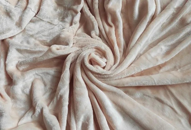 ECOMATRACE Mikroplyšová plachta béžová – 180×200 cm