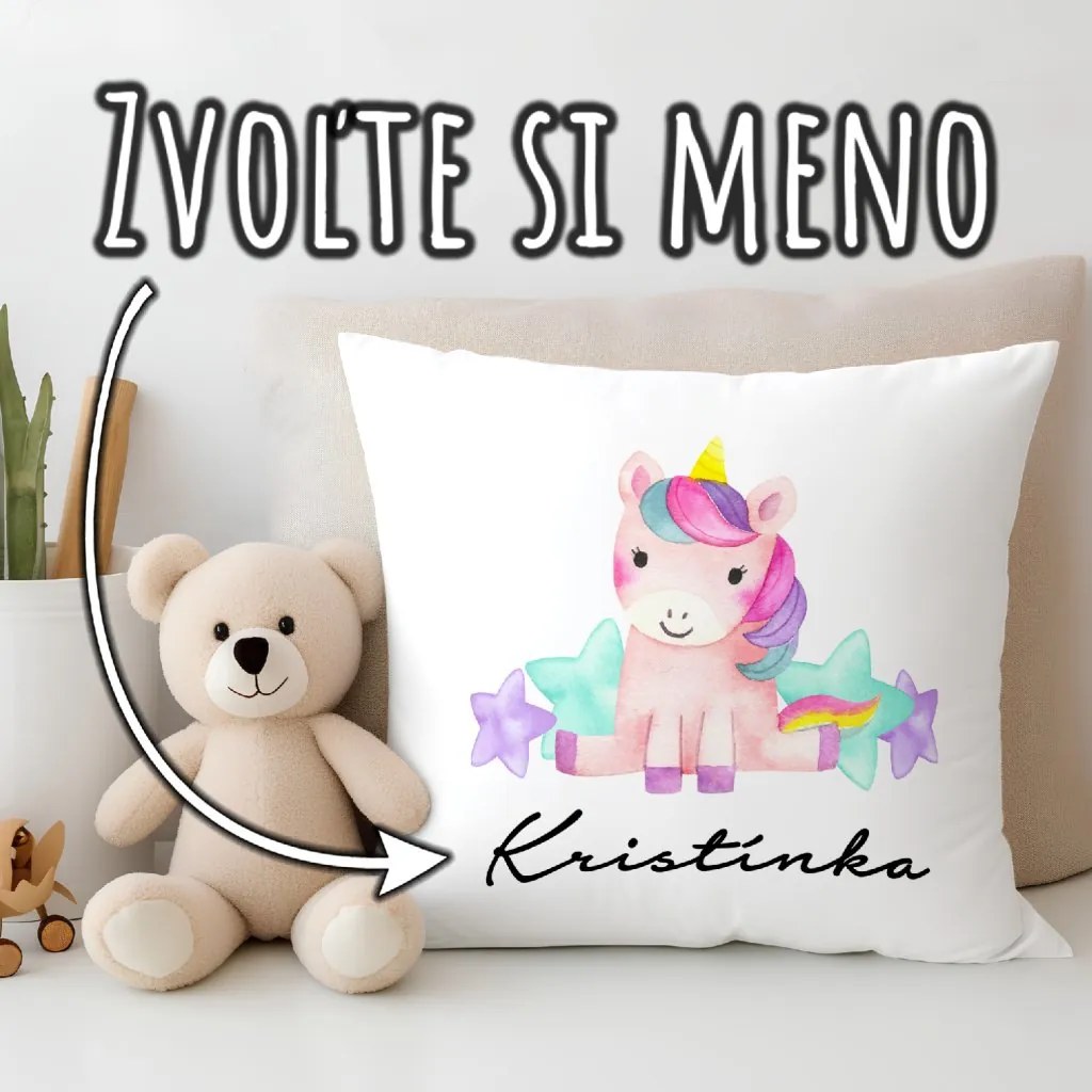 Ahome Vankúš Jednorožec s menom
