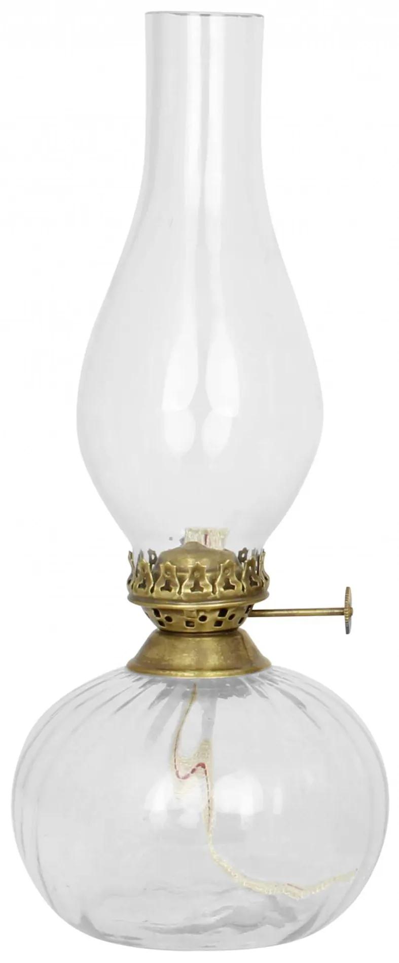 Strömshaga Sklenená petrolejová lampa Elisabeth Round Small