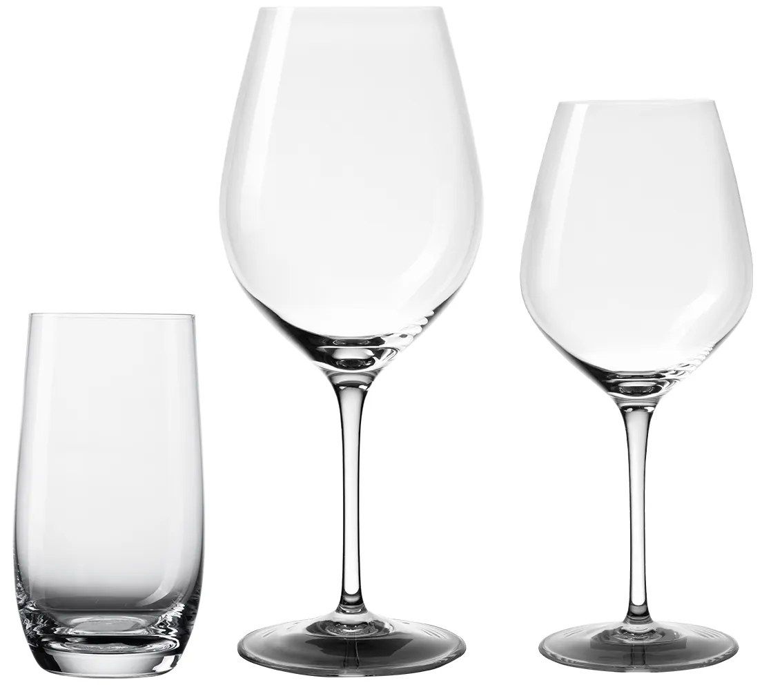Štartovací set pohárov do domácnosti 18 ks – Optima Glas Lunasol - 322683