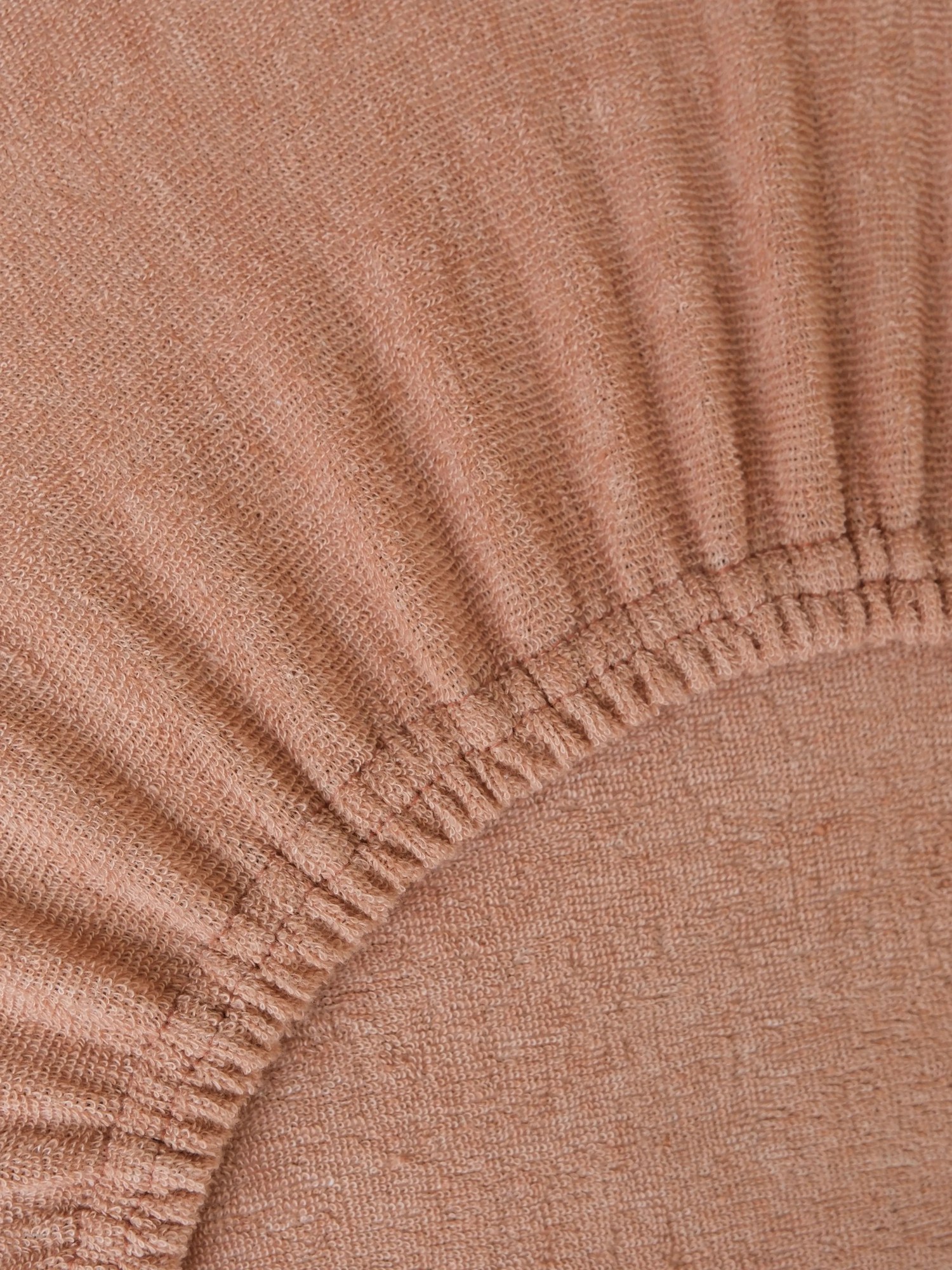 Froté plachta do postieľky 60 × 120 cm - terakota