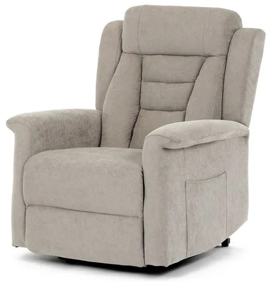 Autronic BONTEC Polohovacie kreslo, elektrické káblové ovládanie, šedá, látka, TV-7072 GREY2 Farba: Béžová