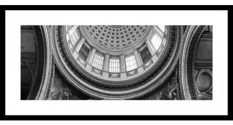 B&amp;W rámovaný obraz 40x80