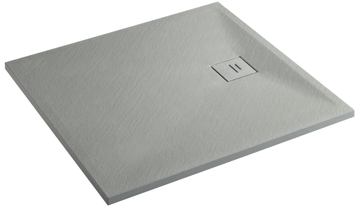 Erga Hyper, SMC sprchová vanička 130x90x2,6 cm + sifón, šedá matná, ERG-V06-SMC-9013S-GR