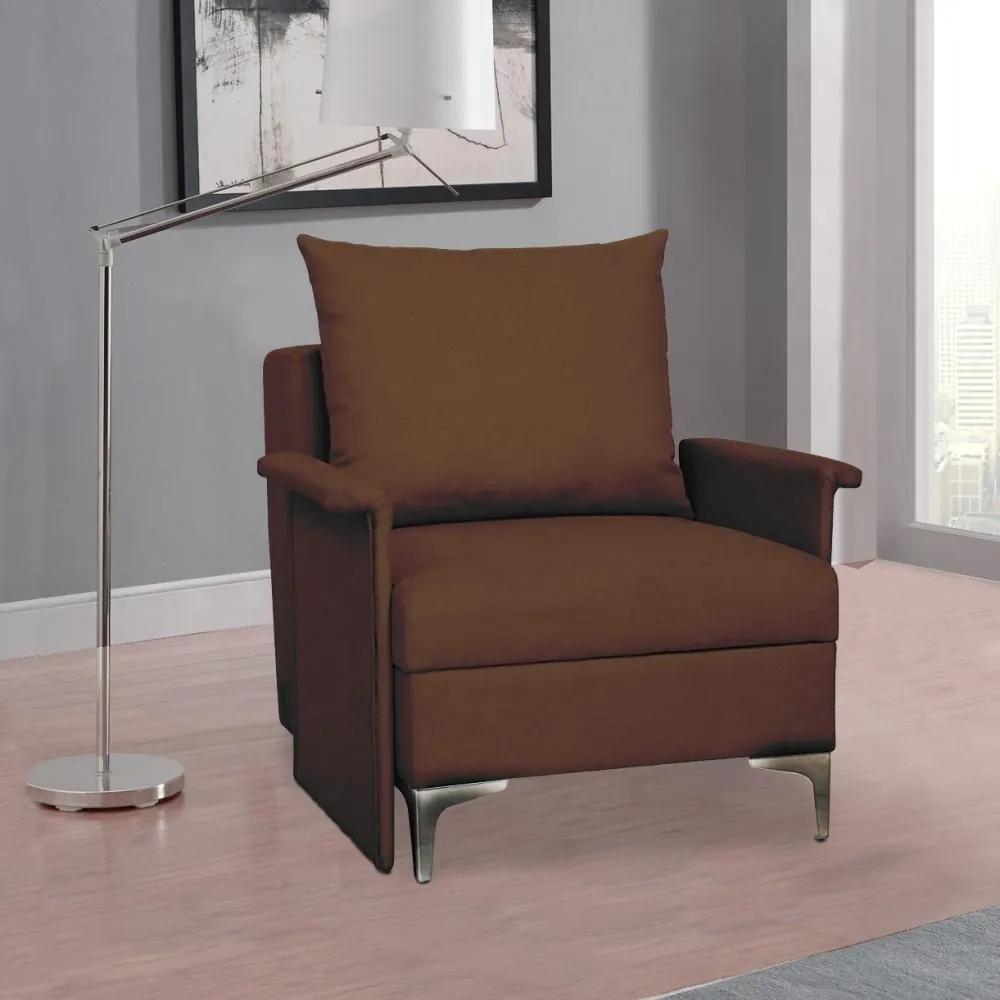 Rozkladacie multifunkčné kreslo + posteľ BARON – hnedá