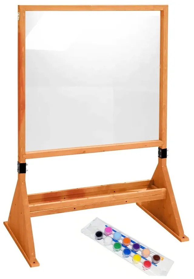 Obojstranná plexisklová tabuľa na kreslenie pre vonkajšie aj vnútorné použitie