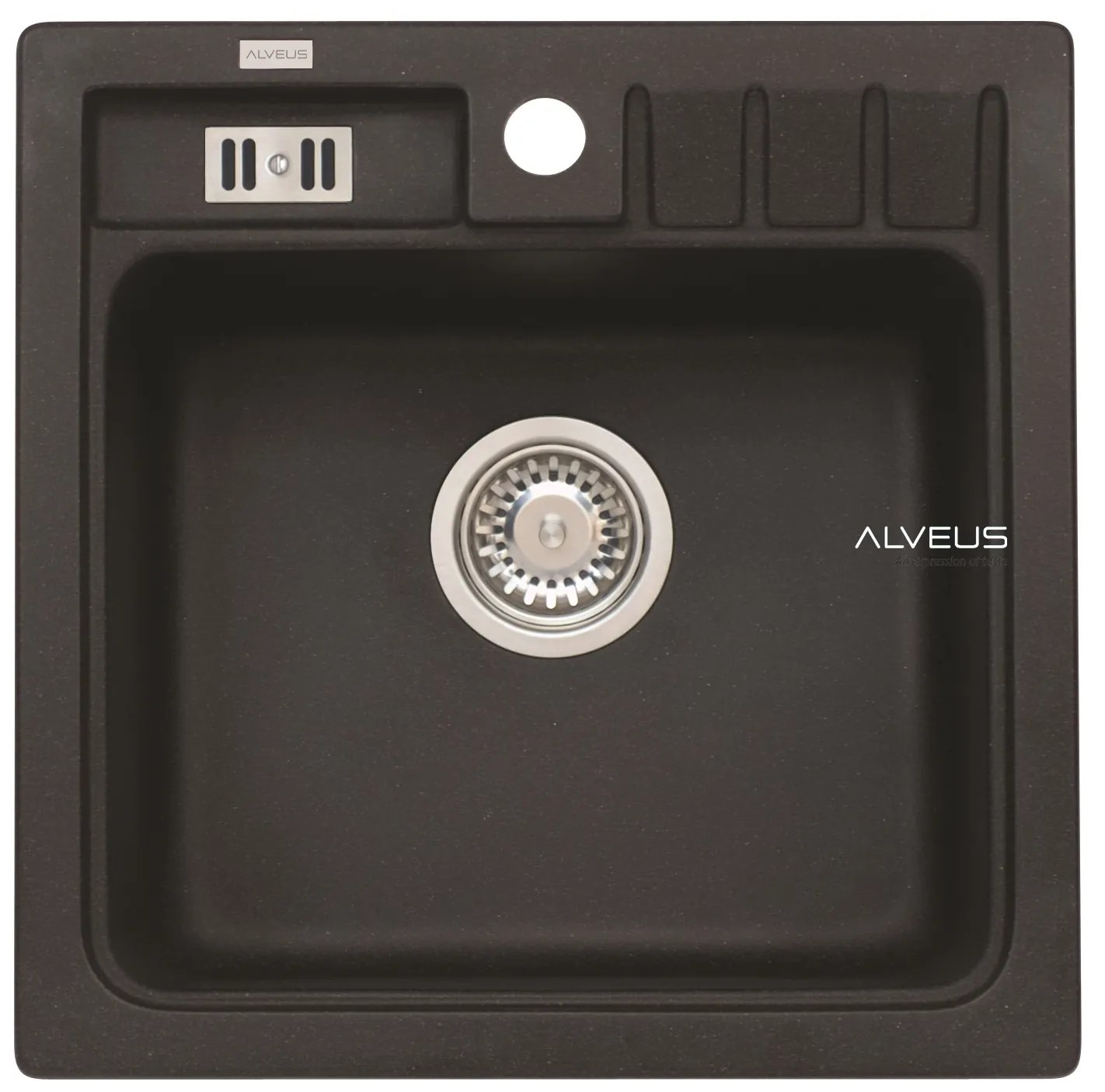 ALVEUS CZ NIAGARA 20 G-91 černá (465x465mm)+ jednoduchý sifon