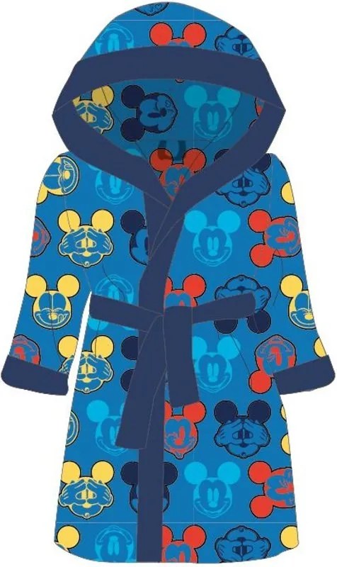 Detský / chlapčenský župan z mikrovlákna s kapucňou Mickey Mouse - Disney, 98 / 104