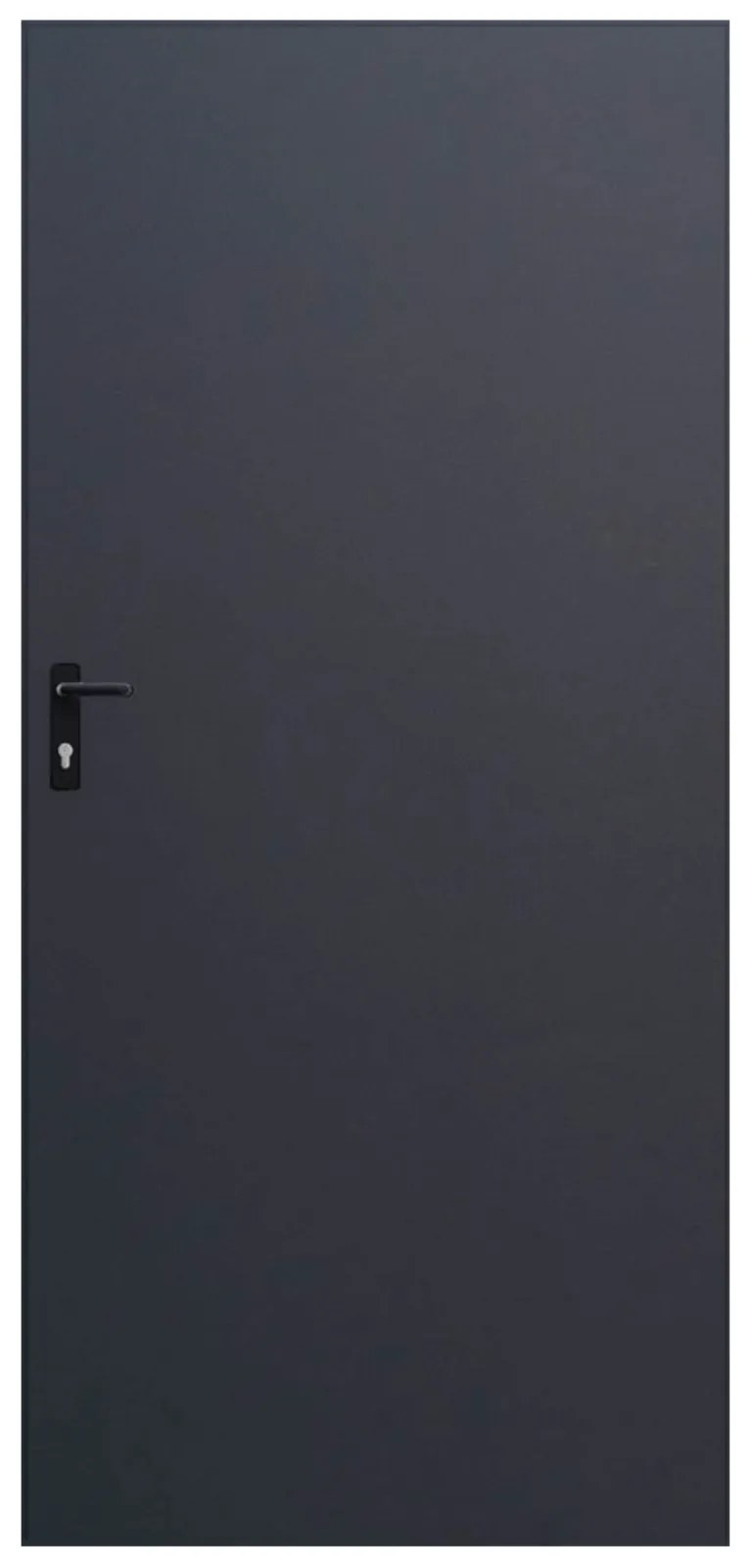 Plechové dvere 90, pravé, antracit