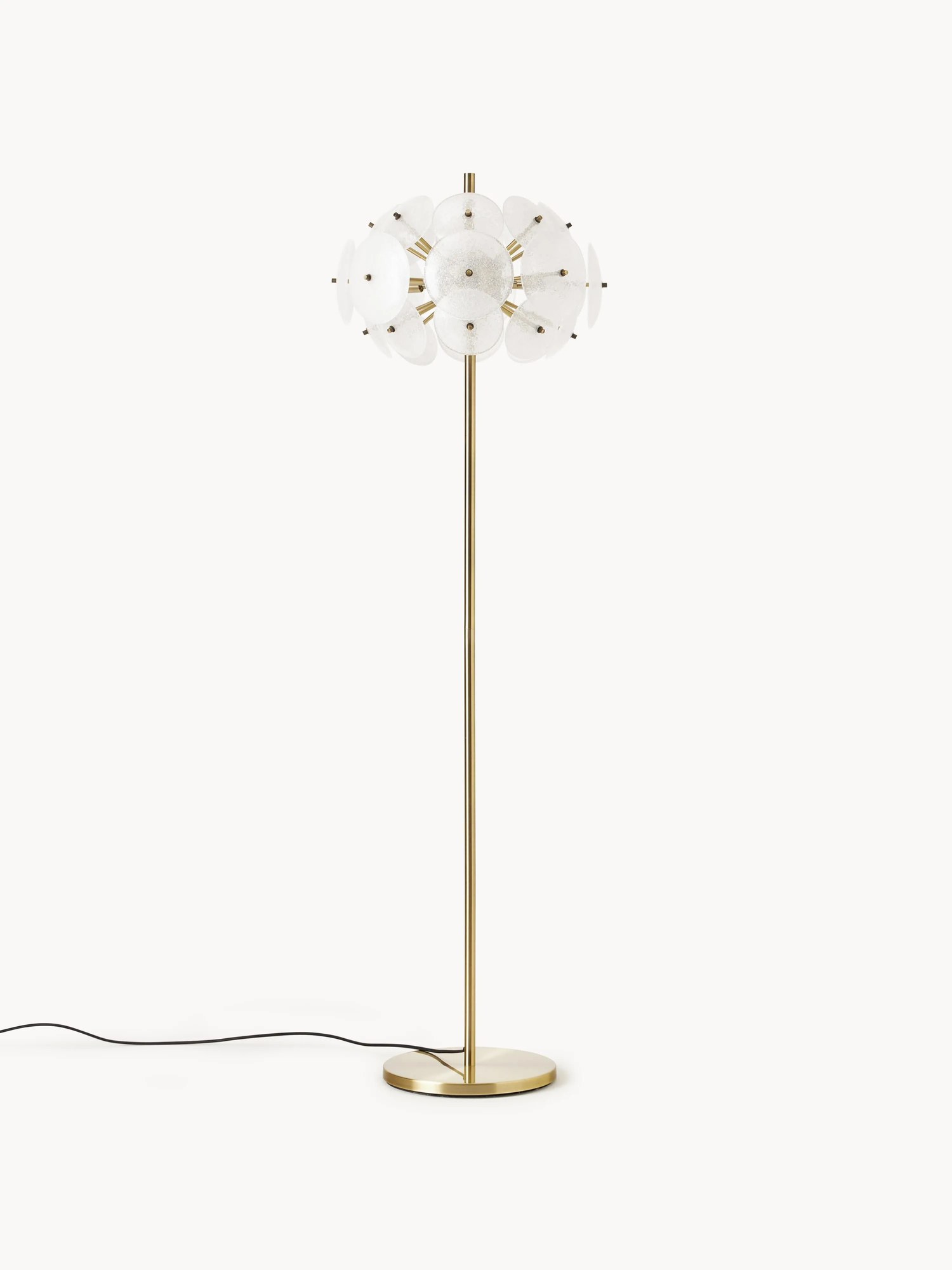 Sklenená stojacia lampa Mireille