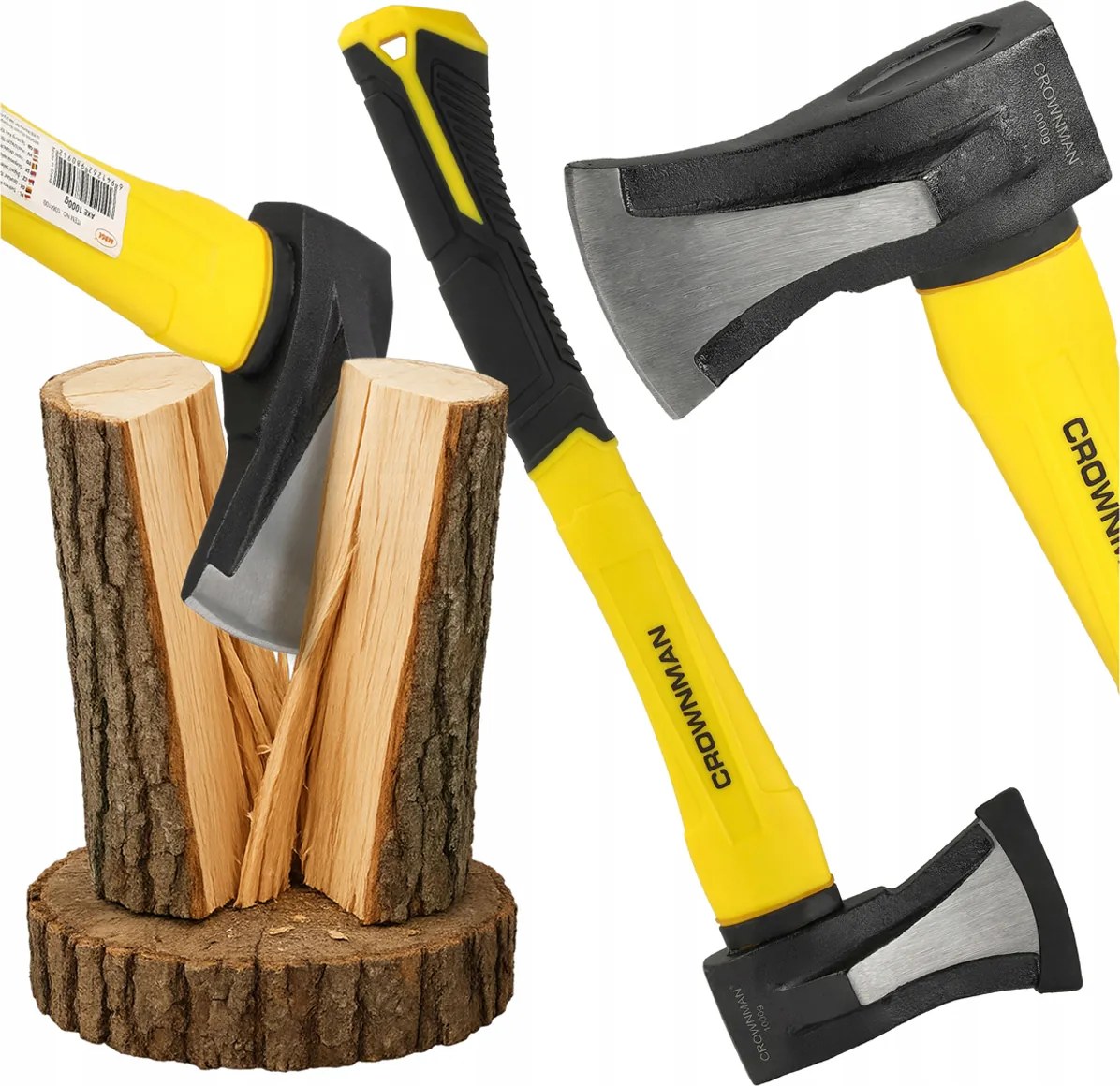 Sekera na štiepanie dreva 1000g 45cm pevná hlava z uhlíkovej ocele