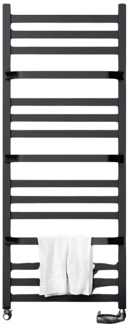 Regnis LOX DUO, vykurovacie teleso 530x1800mm, 765W, čierna matná, LOXDUO1810/540/D50/BLACK