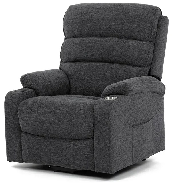 Autronic BONTEC Polohovacie kreslo, elektrické káblové ovládanie, šedá, látka, TV-S8348 GREY2 Farba: Šedá