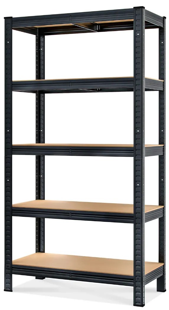 Jurhan Regál s vysokou nosnosťou HEAVY, max. 875kg, 90x40x180cm, čierna