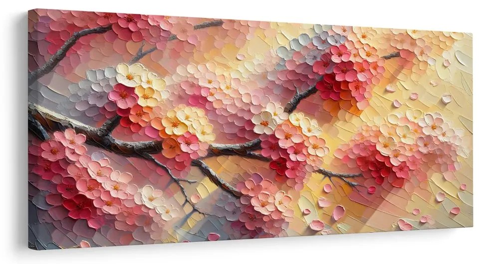 Obraz romantické kvety na vetve