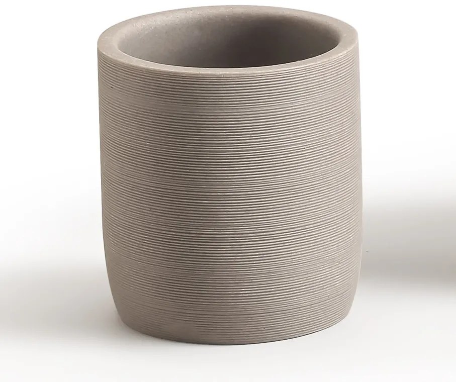 BISK Erga Riko, pohár na zubné kefky na postavenie, taupe, ERG-08576