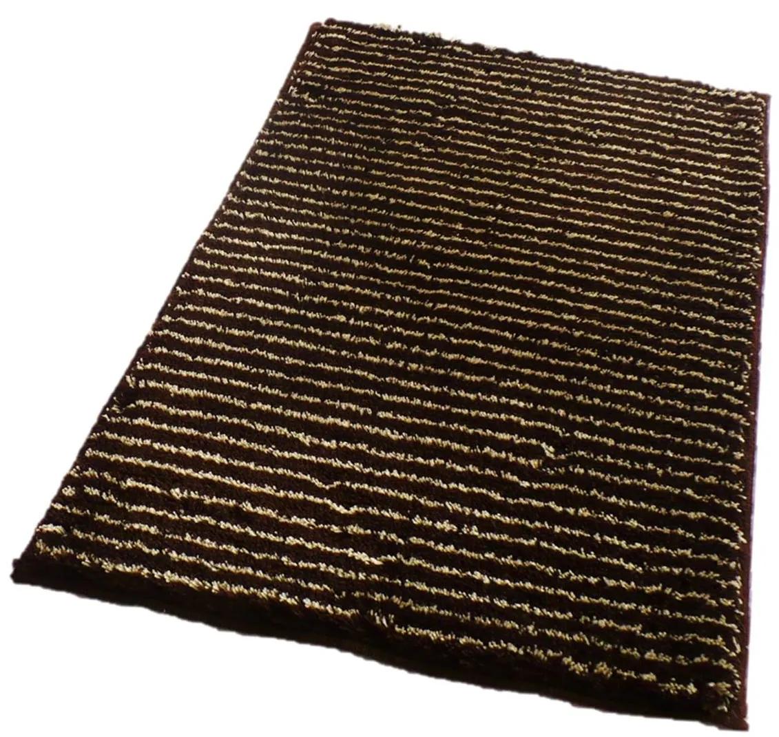 ROUTNER Kúpeľňová predložka PESCINA Hnedá 10603 - Hnedá / 60 x 100 cm 10603