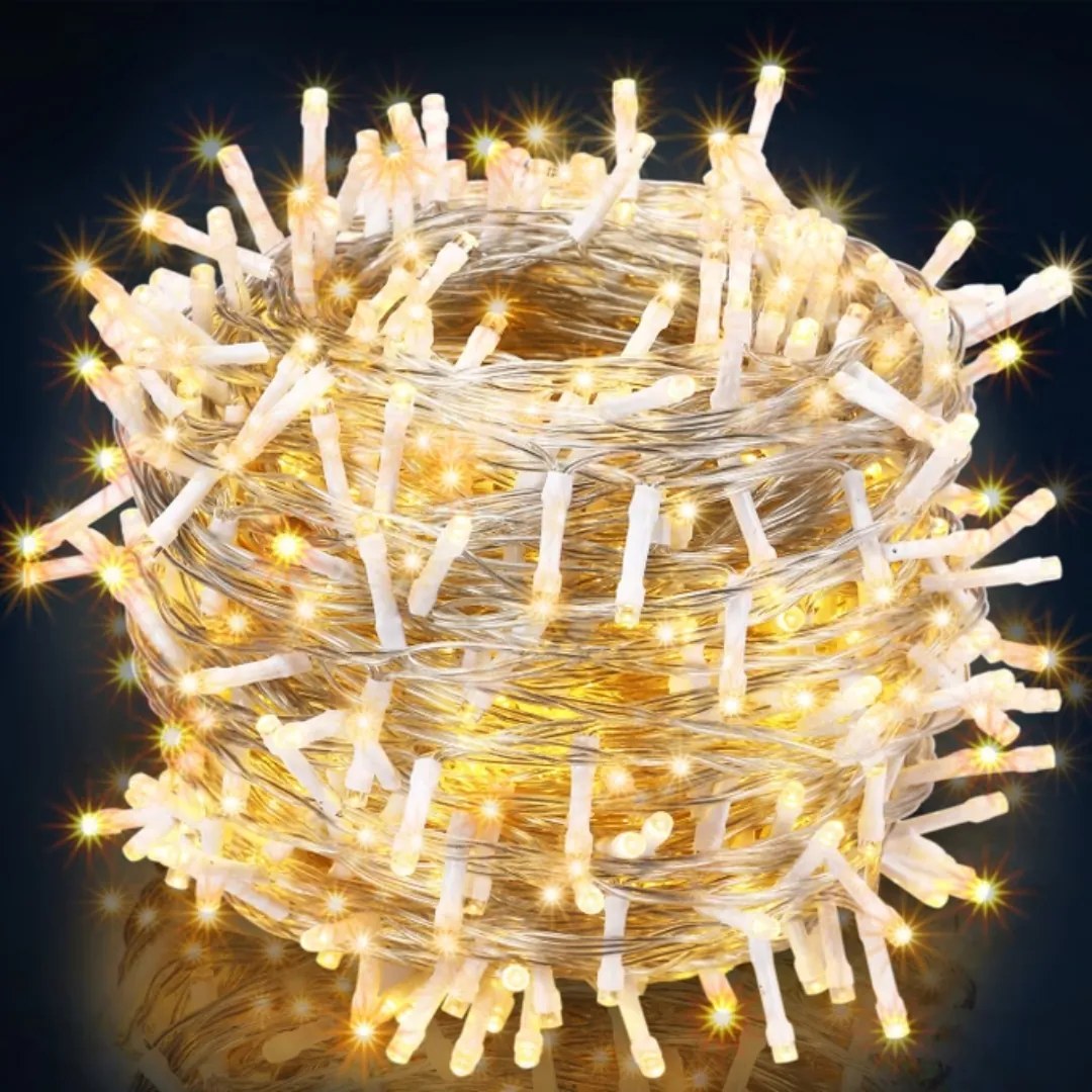 Monzana Vianočná svetelná reťaz SIMPLE, 60m, teplá biela