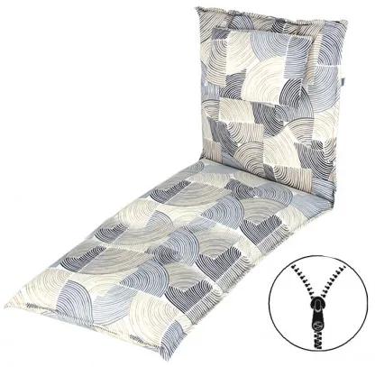 Doppler ELEGANT 2240 - poduška na záhradné ležadlo s podhlavníkom