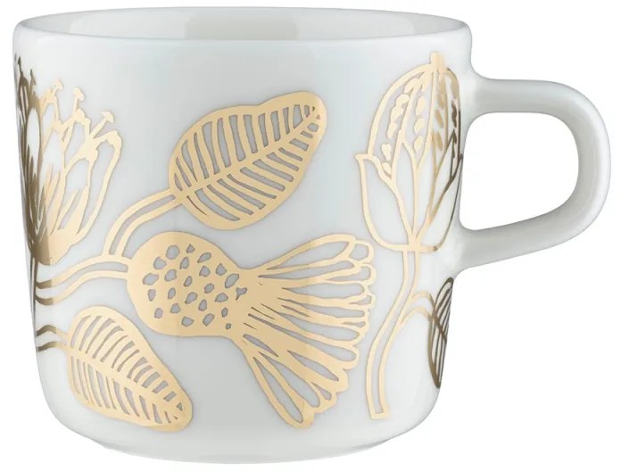 Hrnček Oiva Tiara 0,2l, bielo-zlatý