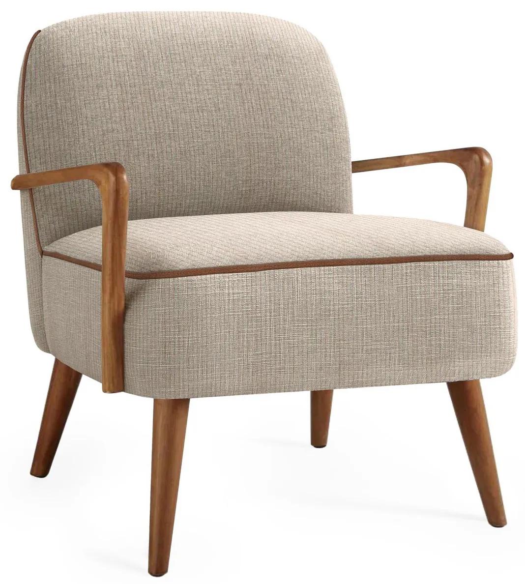 Kreslo Pastore - svetlobéžová / svetlý orech Kreslo Pastore - svetlobéžová / svetlý orech