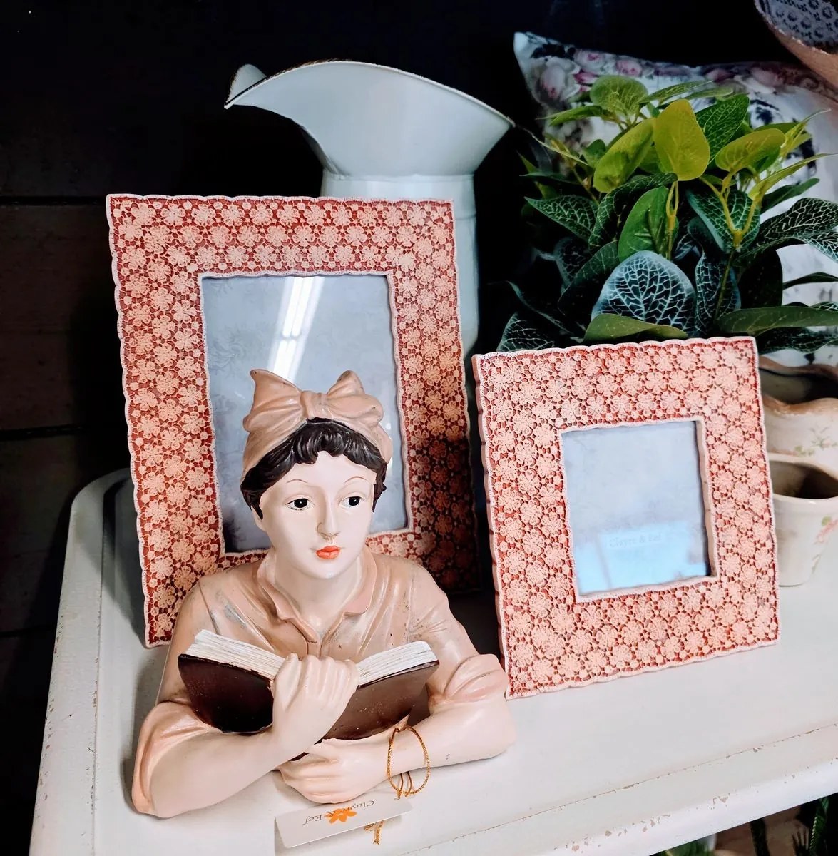 Fotorámik s kvetinovým motívom Aello - 19 * 2 * 19 cm / 10 * 10 cm