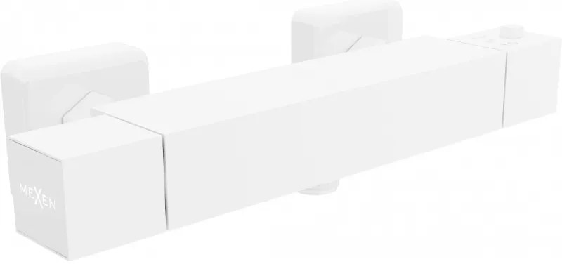 Mexen Cube, termostatická sprchová batéria so spodným 1/2