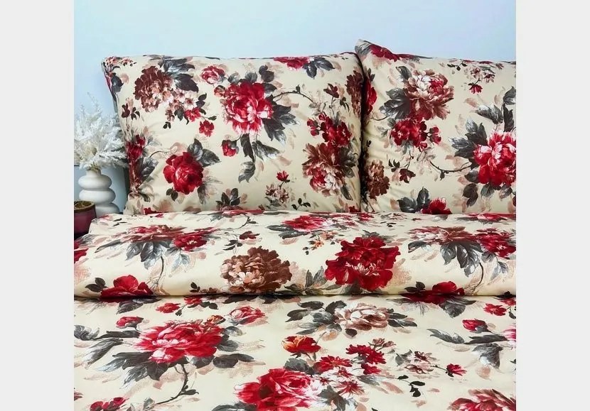 INTERMEDIC SK Obliečka na vankúšik Red Flowers 40x40cm