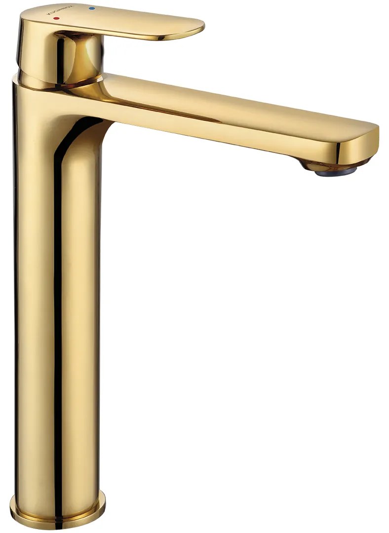 Kuchinox Gava, vysoká umývadlová batéria h-262, zlatá lesklá, LAV-BQG_G2ND
