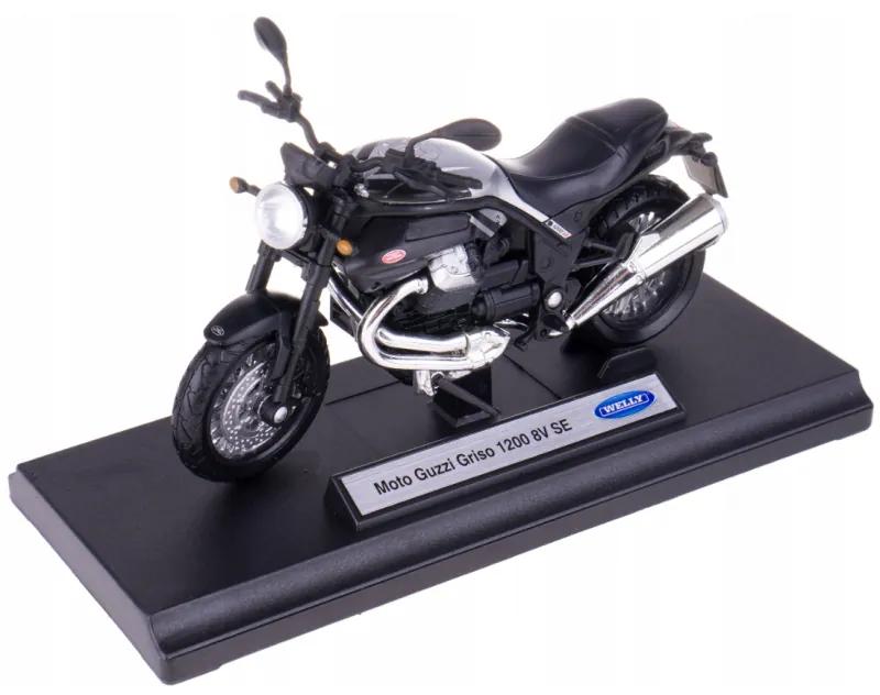 008690 Model motorky na podstave - Welly 1:18 - Moto Guzzi Griso 1200 8V SE