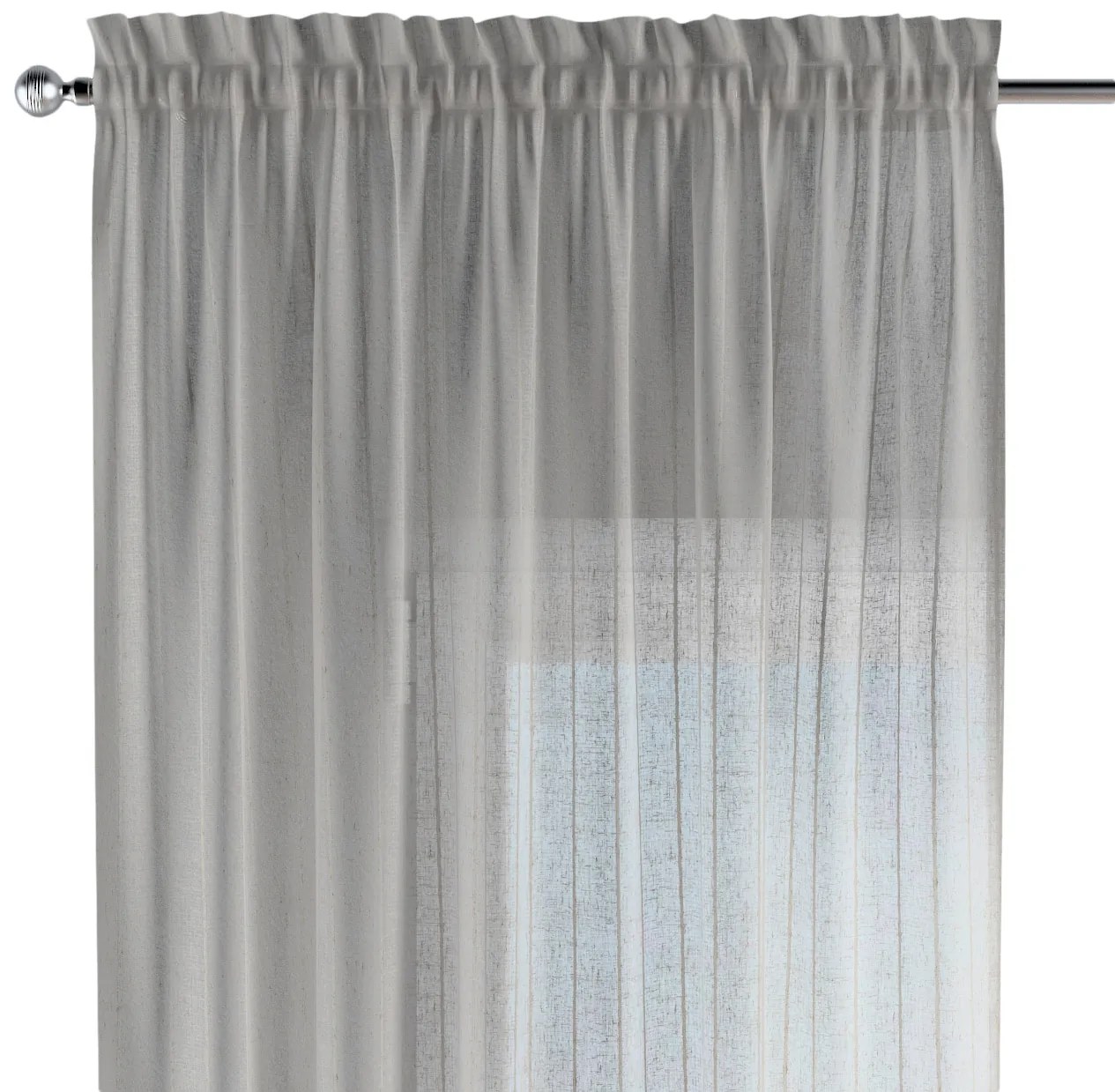 Záves s tunelom a volánom