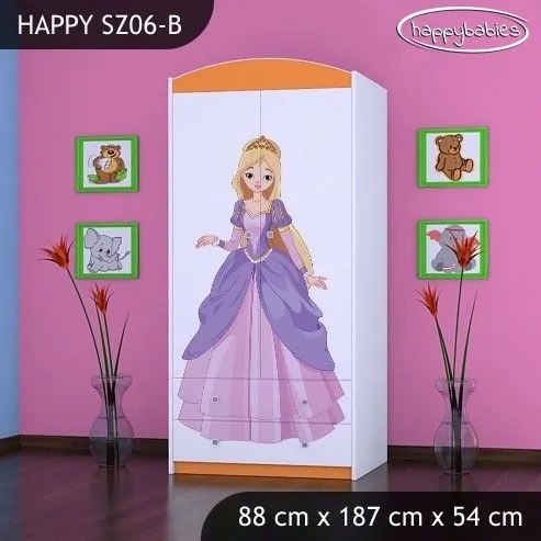 Detská skriňa PRINC A PRINCEZNA - TYP 6B