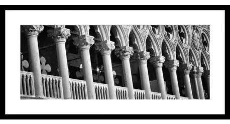 B&amp;W rámovaný obraz 40x80