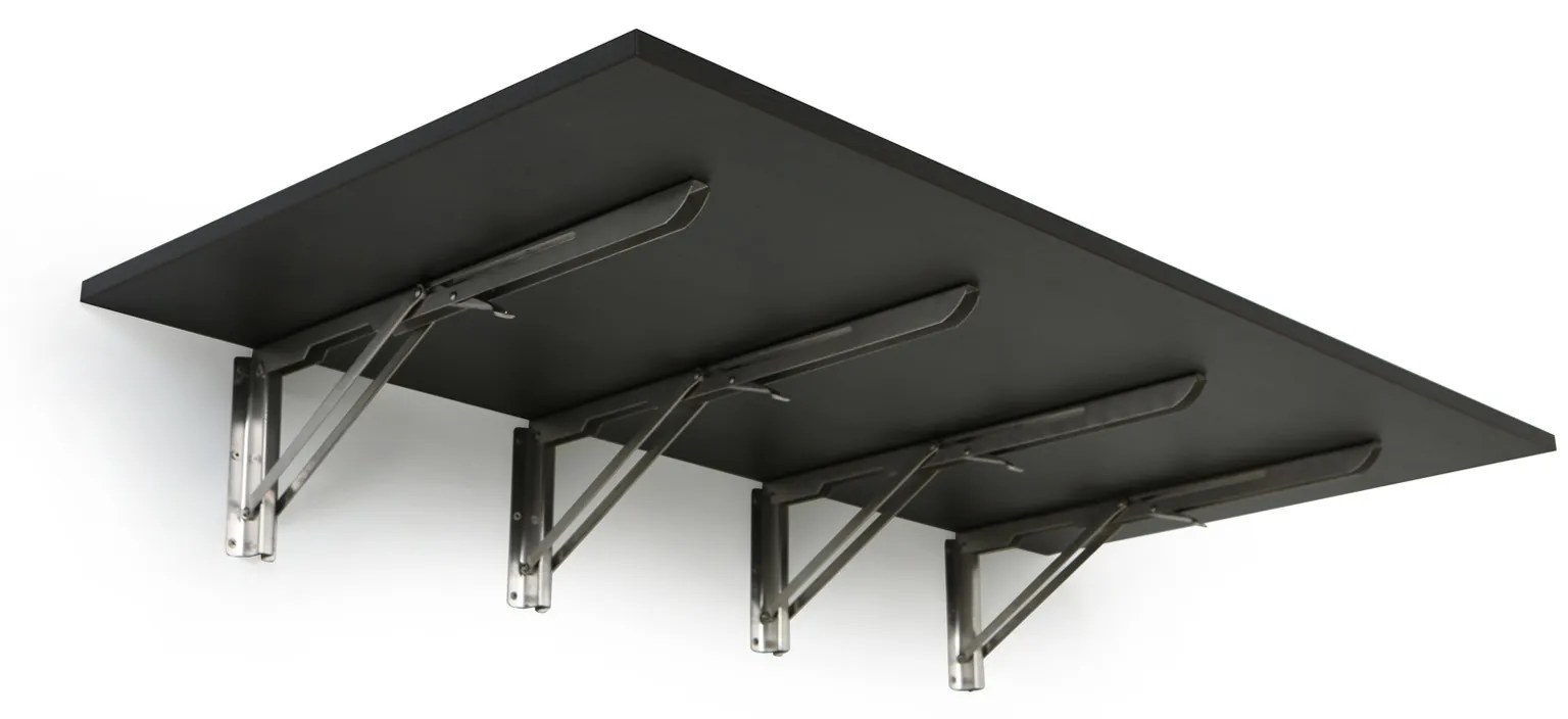 Sklápací stôl na stenu, 1200 x 600 mm, nosnosť 60 kg, wenge