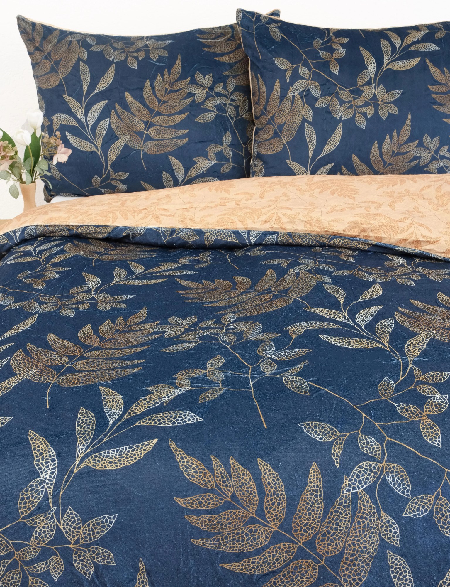 Francúzske obliečky mikroplyš Digital – Gabriela tmavo modrá