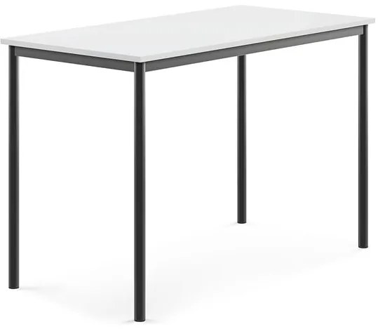 Stôl SONITUS, 1400x700x900 mm, HPL - biela, antracit