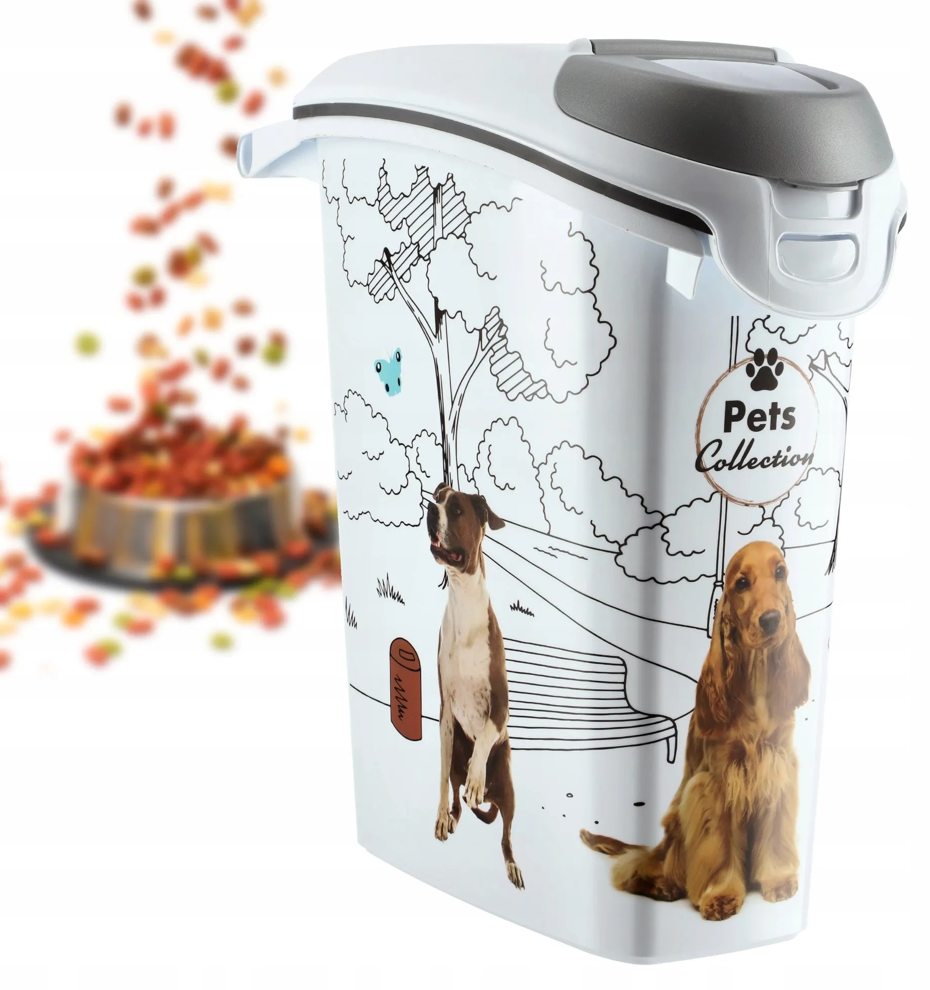 Kontajner a úložný box na granule pre psov, 23 l/10 kg DOG