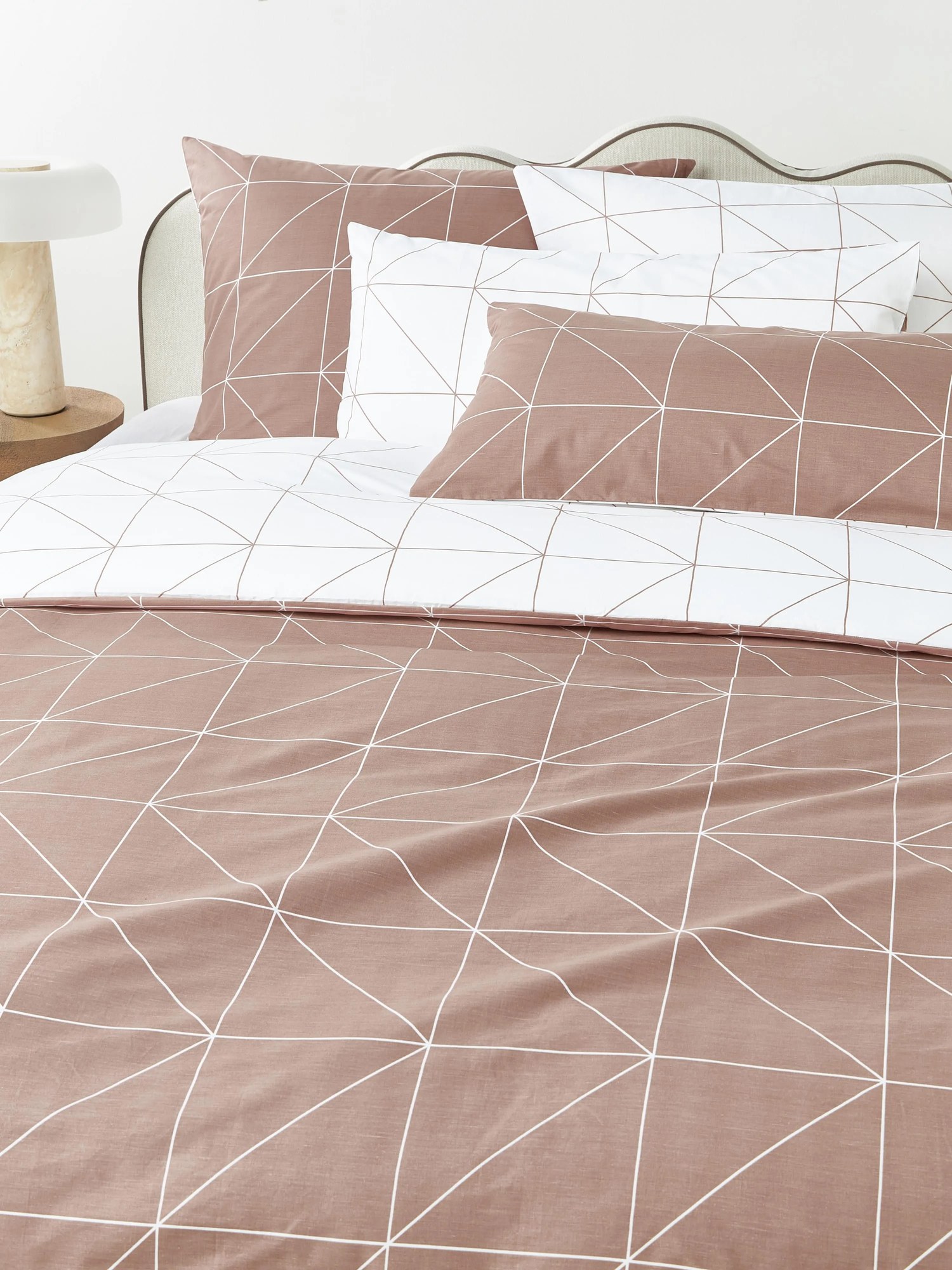 Vzorovaná bavlnená obliečka na paplón Marla