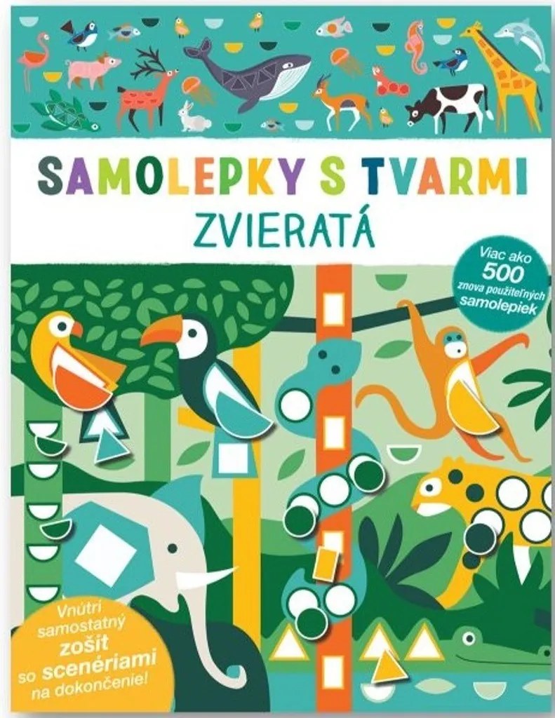 Samolepky s tvarmi - Zvieratá