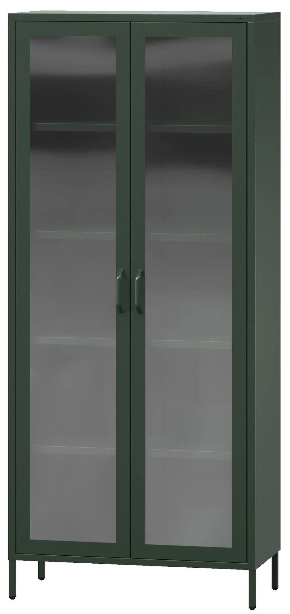 Vitrína ANGELO, 800 x 1850 x 450 mm, Modern: fľaškovo zelená