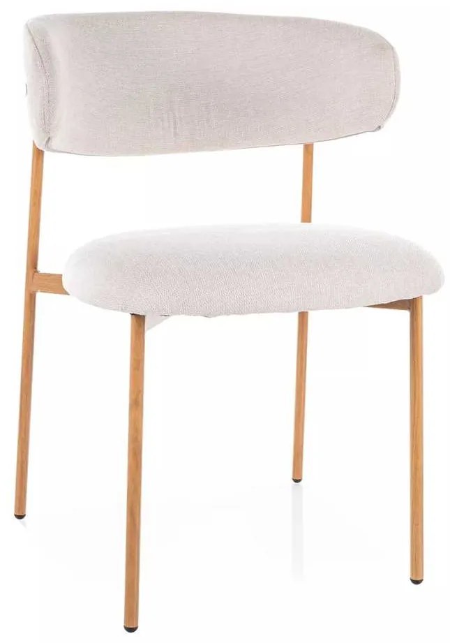 Jedálenská stolička Sally D II, krémová / dub