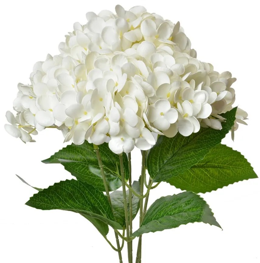 Biela umelá kvetina hortenzie Hydrangea - 23*23*45 cm
