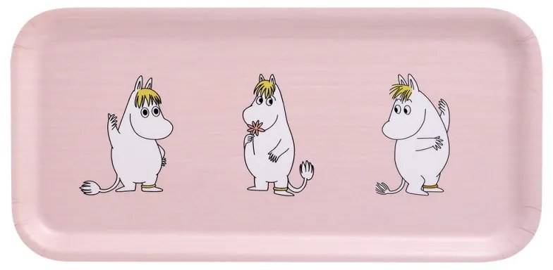 Podnos Snorkmaiden 27x13cm, ružový