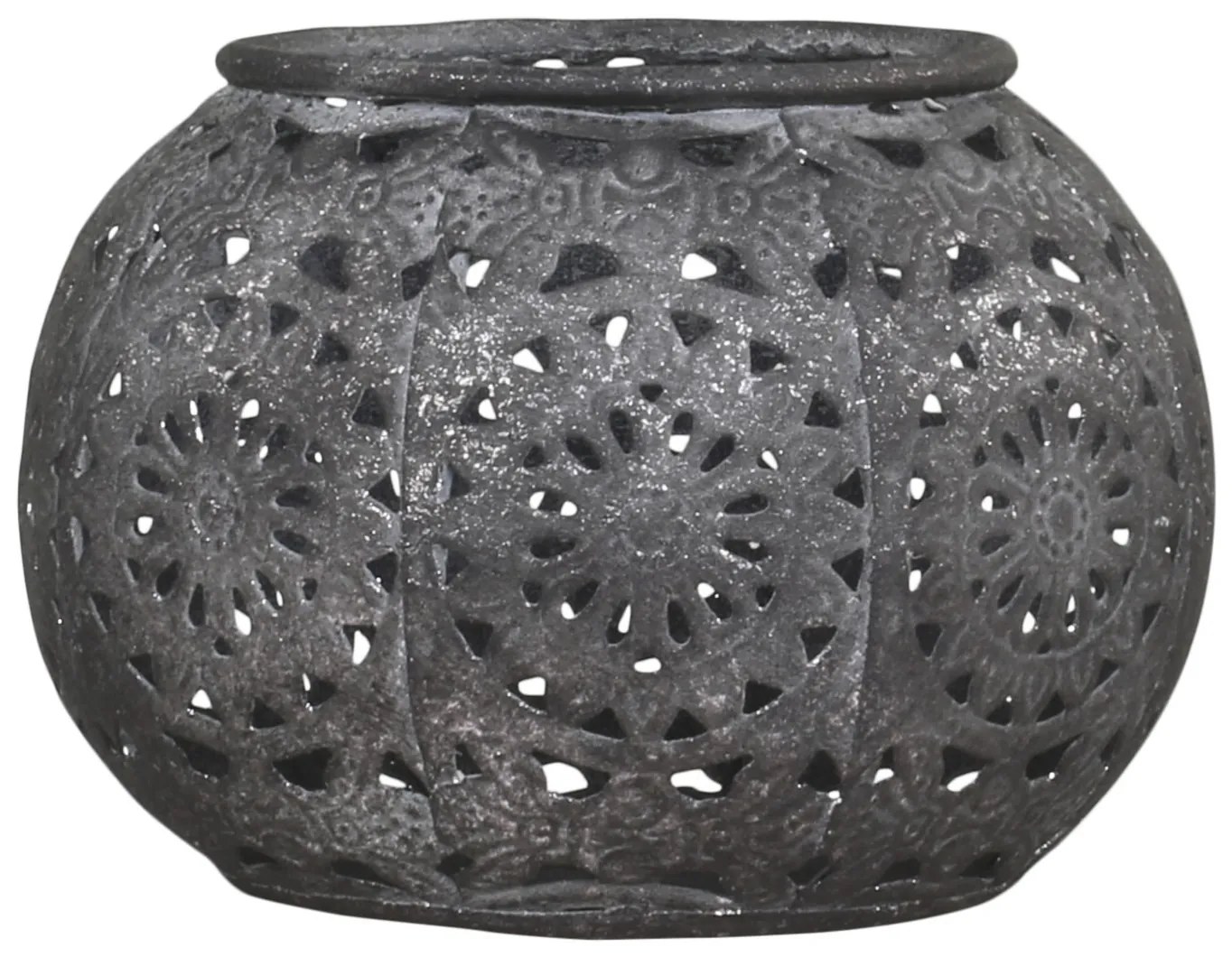 Zinkový kovový vintage svietnik Vire zinc - Ø10*7 cm