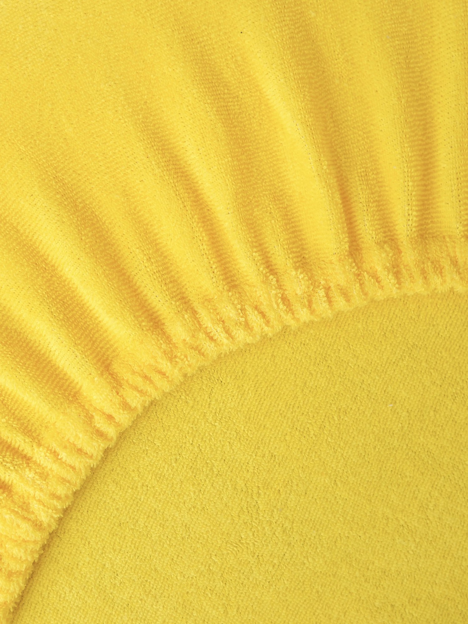 Froté plachta do postieľky 60 × 120 cm - žltá