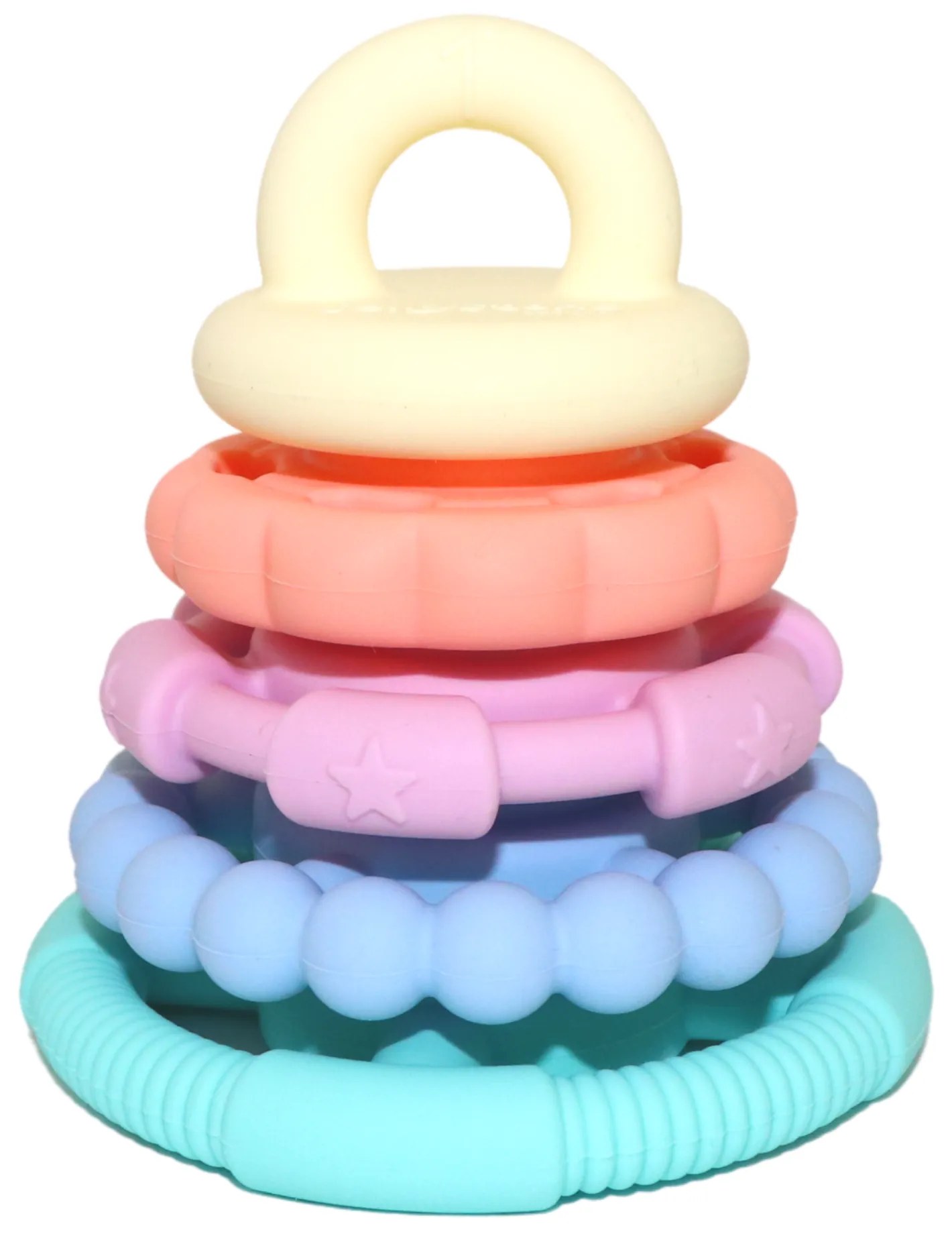 Skladacia pyramída s hryzadielkami, pastelová