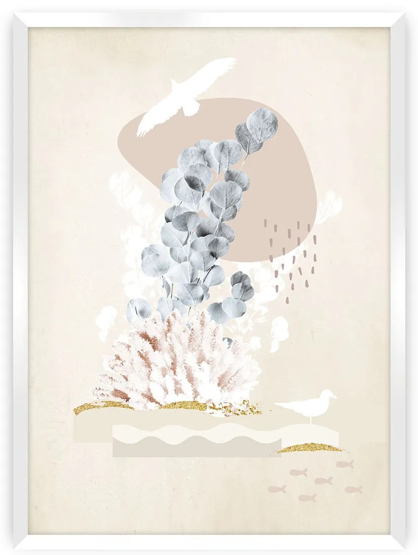 Plagát Beige Abstarct I